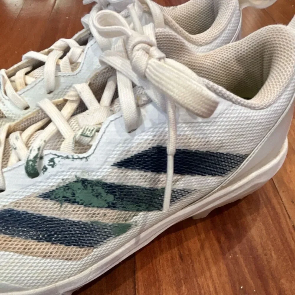 adidas White/Blue/Green Men's Baseball Cleats Medium (D) size 7
